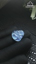Mặt Dây Di Lặc Đá Aquamarine Cao 19,8 Ngang 18,7 Sâu 6,3 (mm) 3,4gr