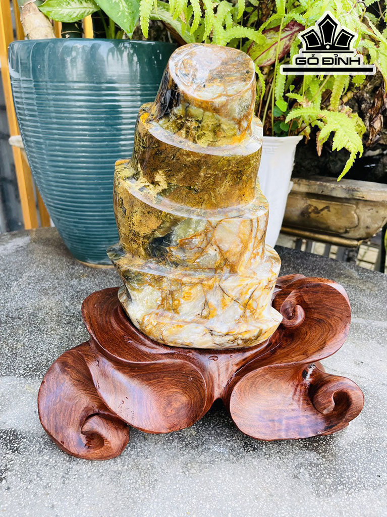 Tác Phẩm Gỗ Hóa Thạch Cao 34 (cm) 6kg