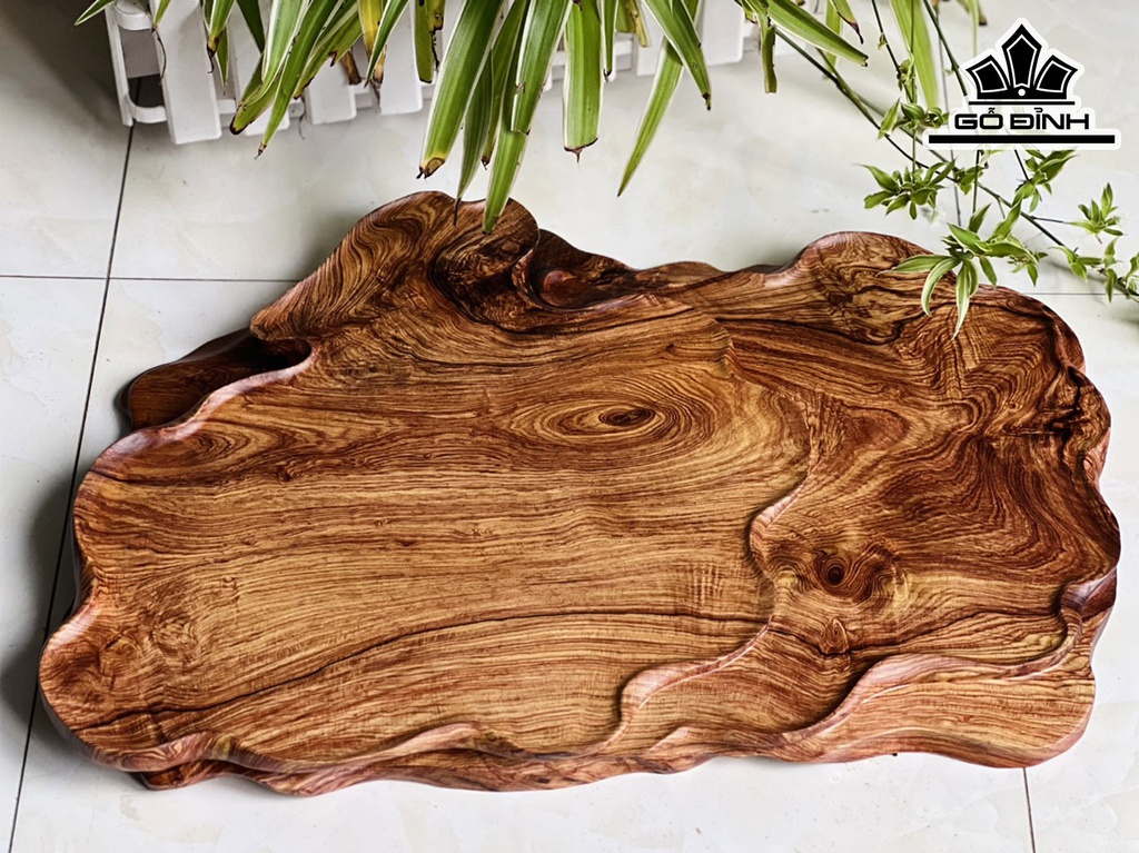 Khay Trà Gỗ Cẩm Cao 4 Ngang 56 Sâu 39 (cm)