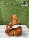 Tượng Ngựa Phong Thủy (Nhất Mã Phi Thiên) Gỗ Hương Cao 32 Ngang 26 Sâu 16 (cm)