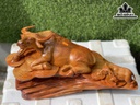Tượng Trâu Gỗ Hương Cao 27 Ngang 50 Sâu 22 (cm)