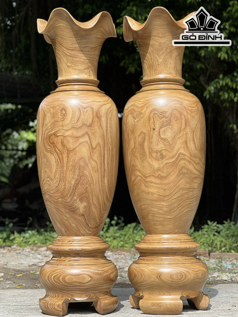 Lục Bình Gỗ Cẩm Vàng Cao 160 Đường Kính 46 (cm)