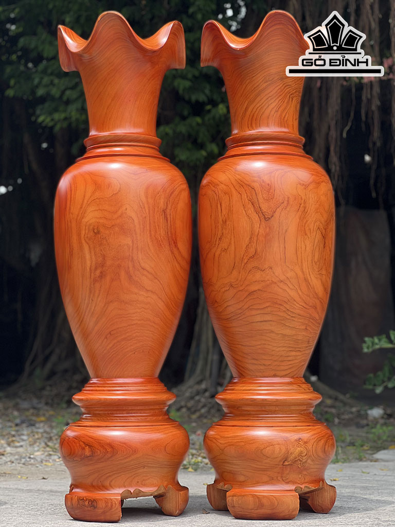 Lục Bình Gỗ Hương Cao 150 Đường Kính 43 (cm)