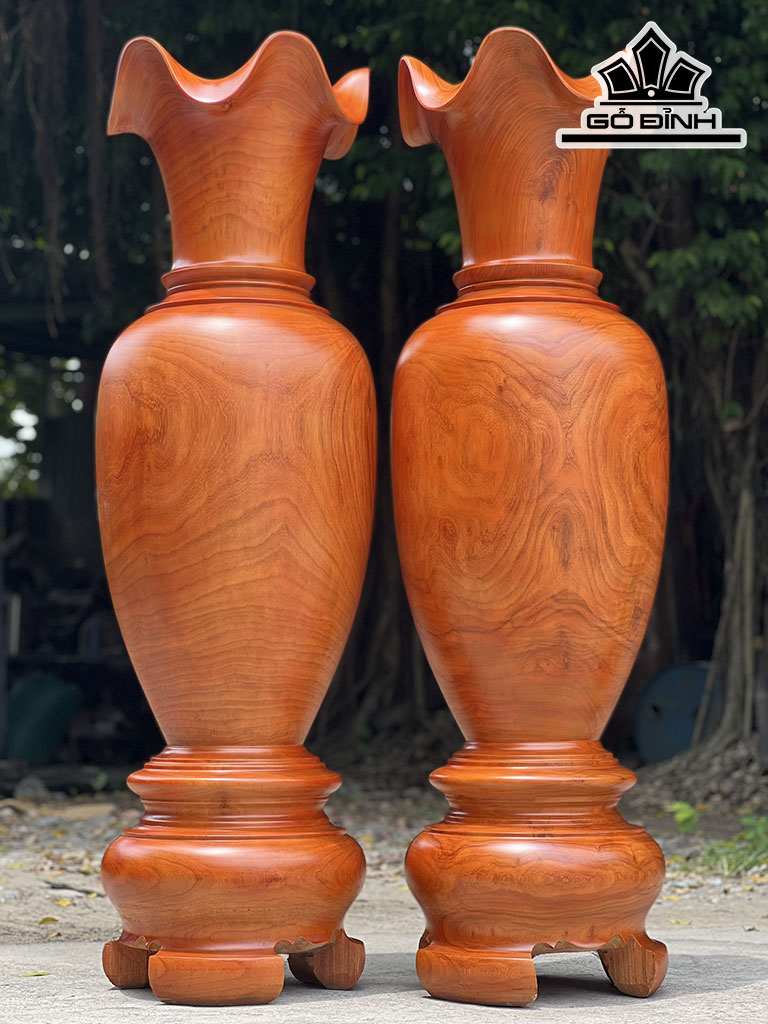 Lục Bình Gỗ Hương Cao 150 Đường Kính 45 (cm)