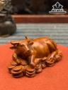 Tượng Trâu Gỗ Hương Cao 11 Ngang 25 Sâu 12 (cm)