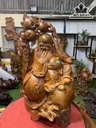 Tượng Ông Thọ Gỗ Hương Cao 65 Ngang 45 Sâu 23 (cm)