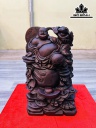 Tượng Phật Di Lặc Gỗ Trắc Cao 36 Ngang 22 Sâu 18 (cm)