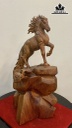 Tượng Ngựa Phong Thủy (Nhất Mã Phi Thiên) Gỗ Hương Cao 58 Ngang 28 Sâu 18 (cm)