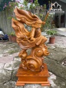 Tượng Đạt Ma Sư Tổ Gỗ Hương Cao 60 Ngang 33 Sâu 22 (cm)