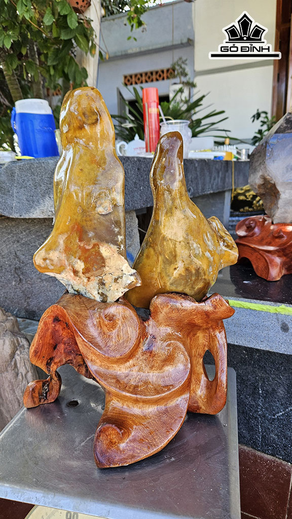 Cặp Đá Mã Não Cao 46 Ngang 48 (cm) 6,5kg