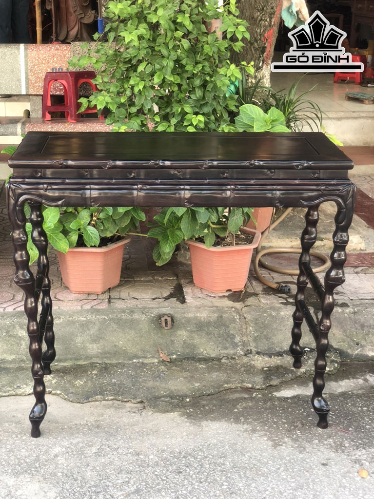 Bàn Trúc Gỗ Trắc Cao 86 Ngang 94 Sâu 38 (cm)