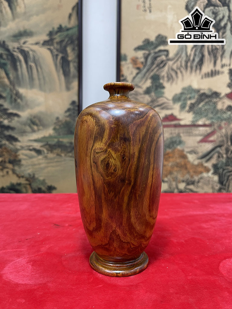 Bình Phú Quý Gỗ Sưa Cao 20 Đường Kính 9,5 (cm)