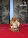 Tượng Thần Tài Gỗ Sưa Cao 13 Ngang 10,5 Sâu 10 (cm)
