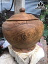 Bình Ủ Trà Gỗ Gụ Cao 31 Đường Kính 32 (cm)