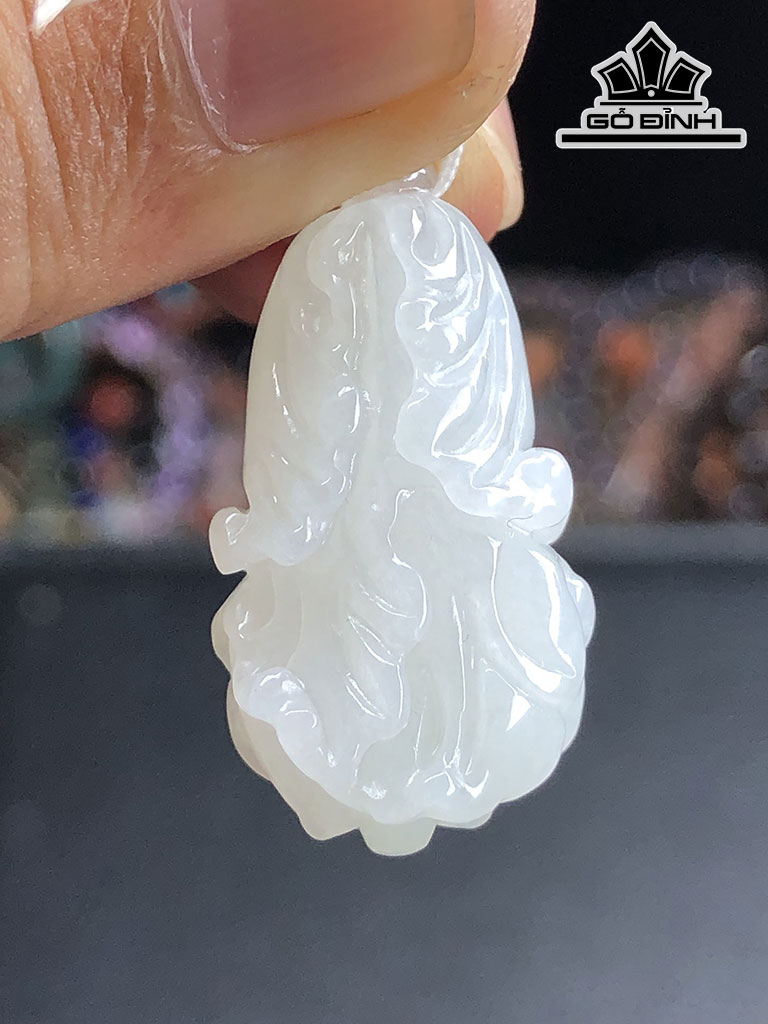 Mặt Dây Chuyền Bắp Cải Cẩm Thạch A Cao 30 Ngang 15,6 Sâu 10,9 (cm) 7g