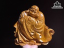 Tượng Phật Di Lặc Chúc Phúc Gỗ Nu Hương Cao 27 Ngang 26 Sâu 13 (cm)