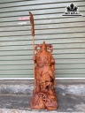 Tượng Quan Công Trấn Ải Gỗ Hương Cao 70 Ngang 28 Sâu 24 (cm)