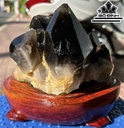 Tác Phẩm Đá Thạch Anh Khói ( Smoky Quartz ) Cao 16 Ngang 17 (cm) 2,55kg