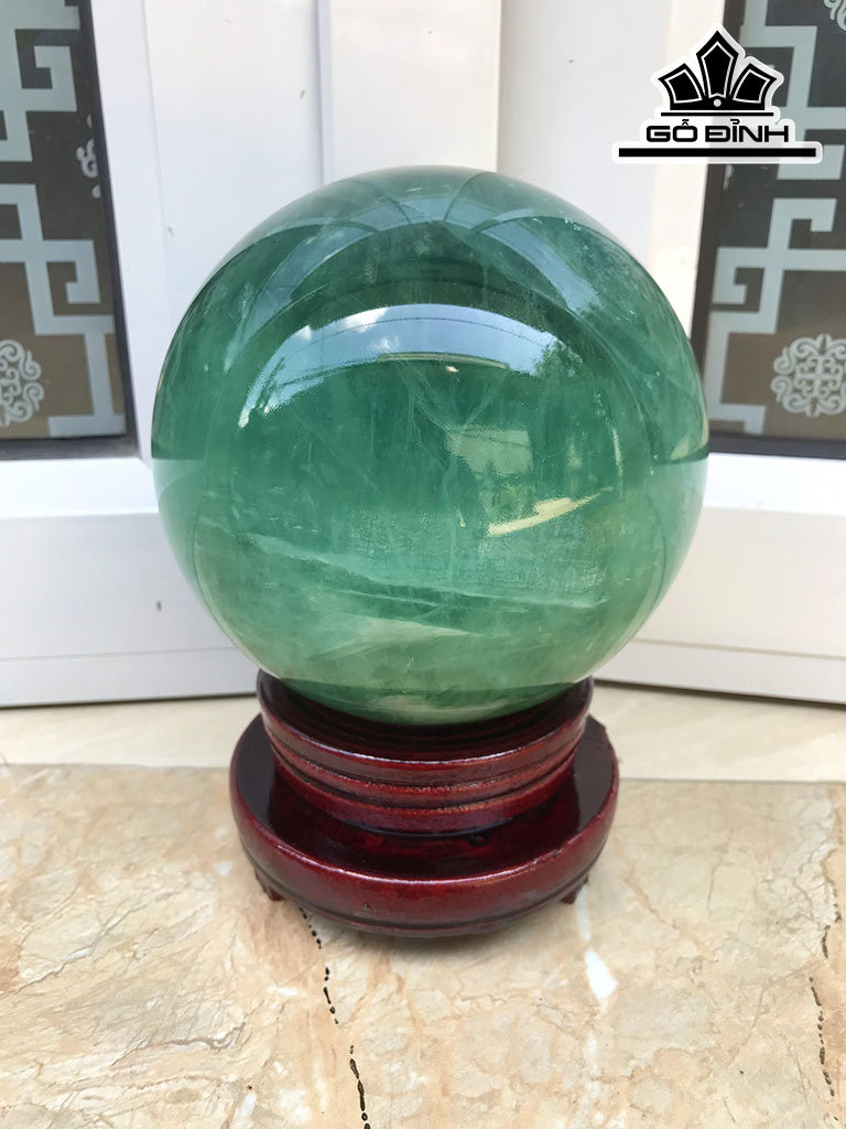 Bi Cầu Đá Emerald Đường Kính Hạt 14.5(cm) 4,38kg