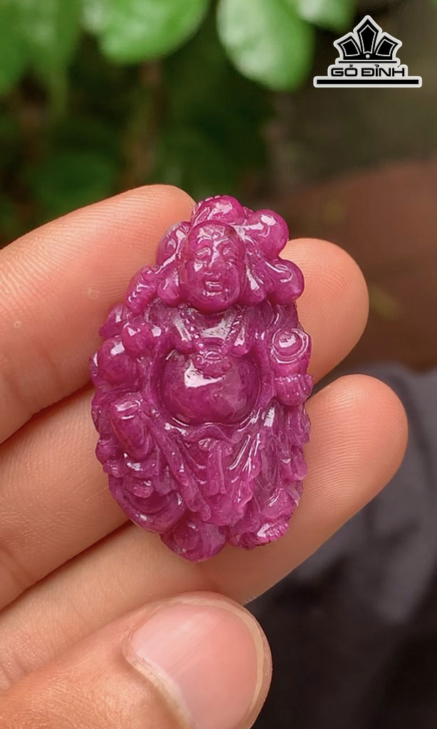 Mặt Dây Chuyền Đá Ruby 82cts