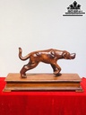 Tượng Chó Gỗ Cẩm Cao 32 Ngang 57 Sâu 20 (cm)