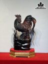 Tượng Gà Trống Phong Thủy Gỗ Trắc Cao 48 Ngang 32 Sâu 18 (cm)