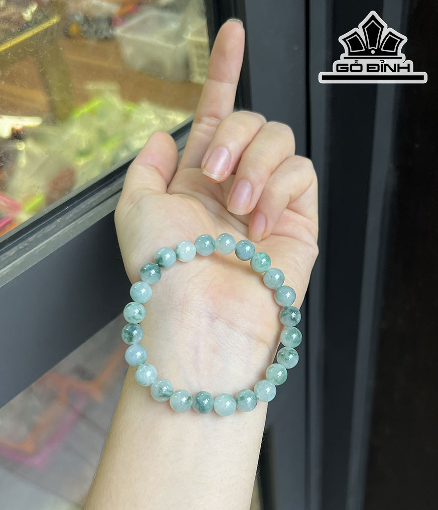 Vòng Tay Đá Thạch Anh Đường Kính Hạt 7.7(mm)