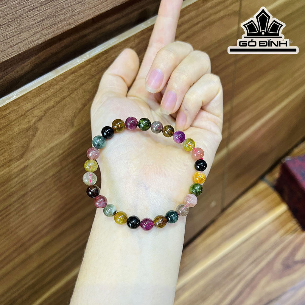 Vòng Tay Đá Cẩm Thạch Đường Kính Hạt 8(mm)