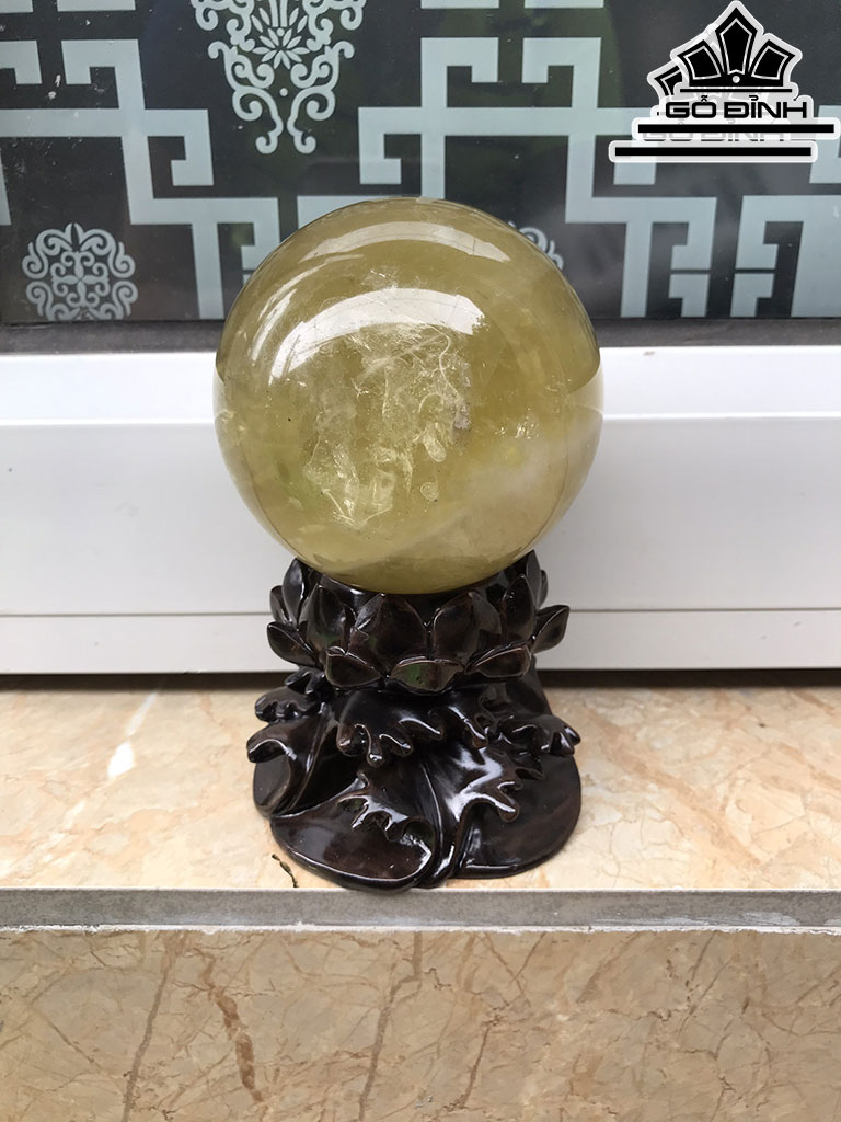 Bi Cầu Đá Citrine Đường Kính Hạt 8,5 (cm) 0,8kg