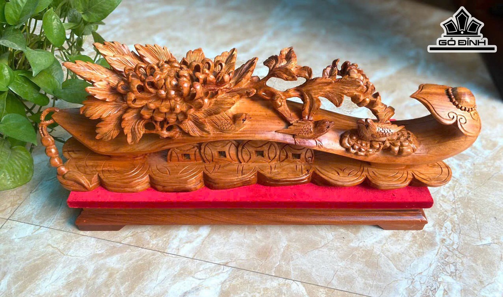 Cầu Như Ý Gỗ Hương Cao 24 Ngang 56 Sâu 11 (cm)