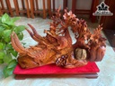 Mai Trĩ Ôm Đá Gỗ Hương Cao 40 Ngang 48 Sâu 15 (cm)