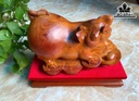 Tượng Heo Gỗ Hương Cao 27 Ngang 34 Sâu 20 (cm)