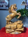 Tượng Ngựa Phong Thủy (Nhất Mã Phi Thiên) Gỗ Xá Xị Cao 60 Ngang 40 Sâu 33 (cm)