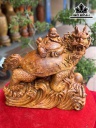 Tượng Phật Di Lặc Ngồi Long Quy Gỗ Hương Cao 48 Ngang 52 Sâu 43 (cm)