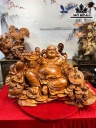 Tượng Phật Di Lặc Ngũ Phúc Gỗ Hương Cao 58 Ngang 86 Sâu 52 (cm)