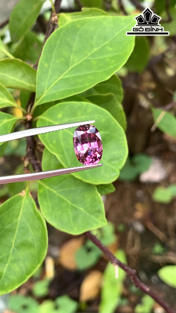Viên Đá Đá Spinel Tím Hồng 3,5cts
