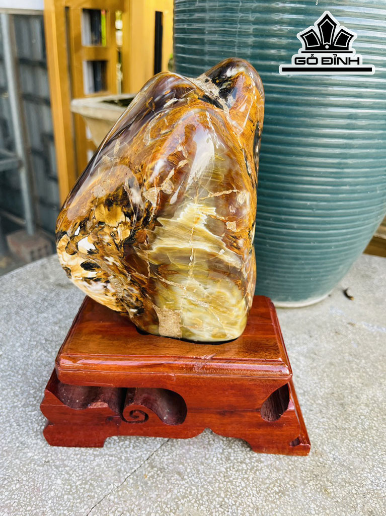 Tác Phẩm Gỗ Hóa Thạch Cao 26 (cm) 2,1kg