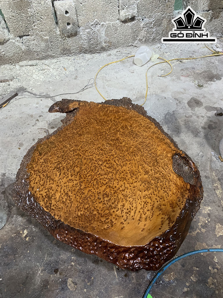 Mặt Bàn Gỗ Nu Ngọc Am Cao 58 Ngang 61 Sâu 4 (cm)