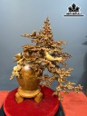 Bình Mai Phú Quý Gỗ Hương Cao 74 Ngang 58 Sâu 48 Đường Kính Bình 23 (cm)