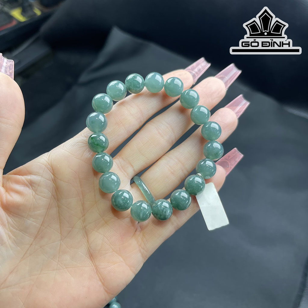 Chuỗi Đá Ngọc Lam (Turquoise) Đường Kính Hạt 9,8 (mm)