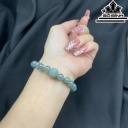 Vòng Tay Đá Ngọc Lam (Turquoise) Đường Kính Hạt 7,6 (mm)