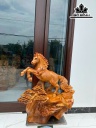 Tượng Ngựa ( Nhất Mã Phi Thiên) Gỗ Hương Cao 77 Ngang 66 Sâu 38 (cm)