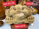 Tượng Cóc Ngậm Tiền Gỗ Ngọc Am Cao 60 Ngang 65 Sâu 35 (cm)