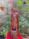 Tượng Quan Công Chống Đao Gỗ Trắc Cao 56 Ngang 21 Sâu 19 (cm)