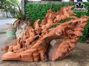 Tượng Bát Mã Gỗ Hương Cao 63 Ngang 95 Sâu 40 (cm)