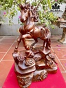Tượng Ngựa Phong Thủy (Nhất Mã Phi Thiên) Gỗ Cẩm Cao 43 Ngang 29 Sâu 25 (cm)