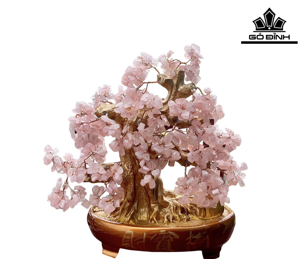 Cây Tài Lộc Đá Thạch Anh Cao 38 (cm)