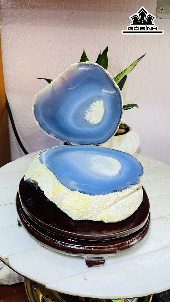 Bát Tụ Bảo Đá Mã Não Cao 20 Ngang 18 (cm) 3,2kg