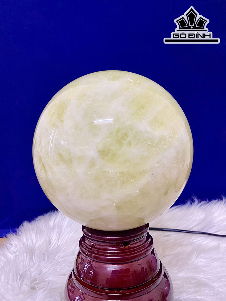 Bi Cầu Đá Thạch Anh Vàng 6,36kg