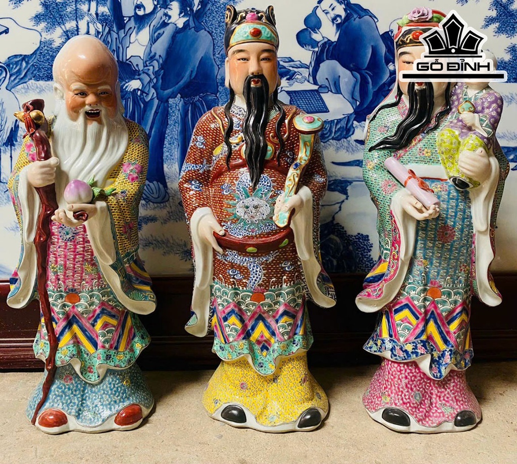 Bộ Tam Đa Gốm Tàu Cao 57 (cm)